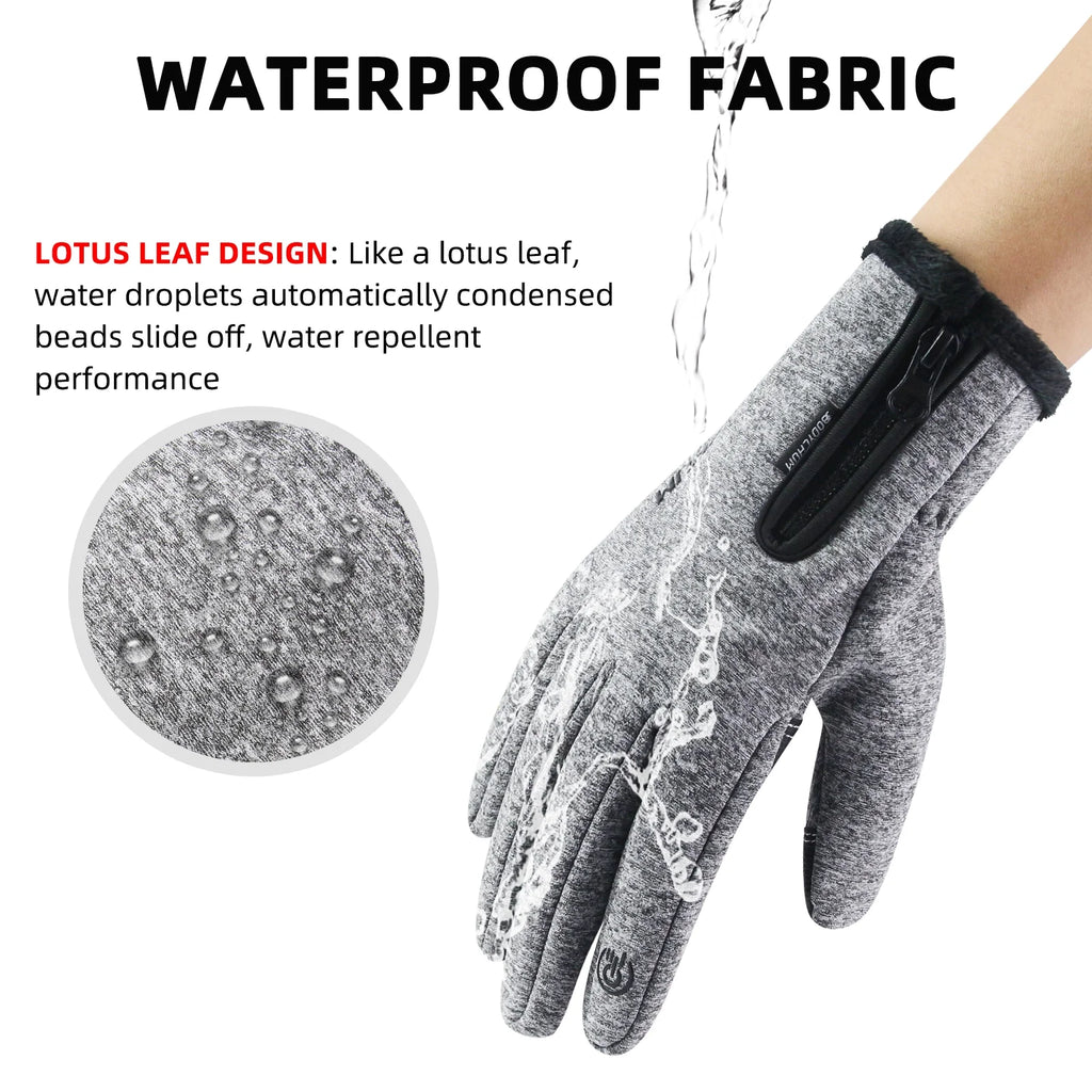 Winter Sports Gloves Warm for Men Women Non-Slip Windproof Thermal Touch Screen Mittens, Christmas Day Gifts for Him