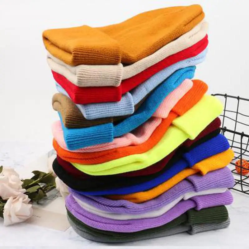 Winter Beanie Hats - Knitted Warm Caps for Women & Men