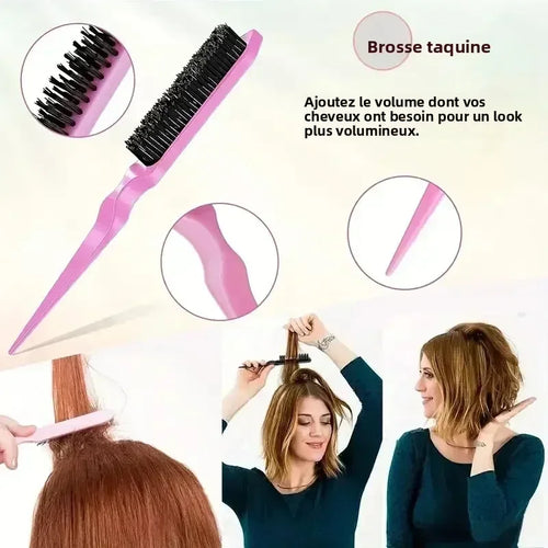 “Effortless Detangling Spray Brush”