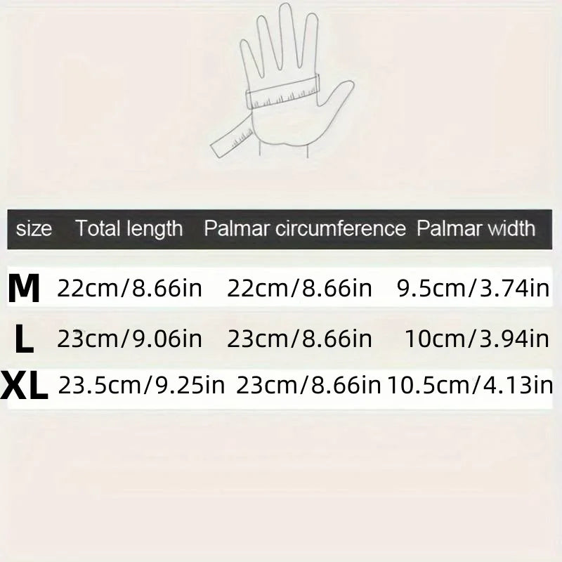 Men's Winter Gloves - Waterproof Touchscreen Gloves for Driving & Sports