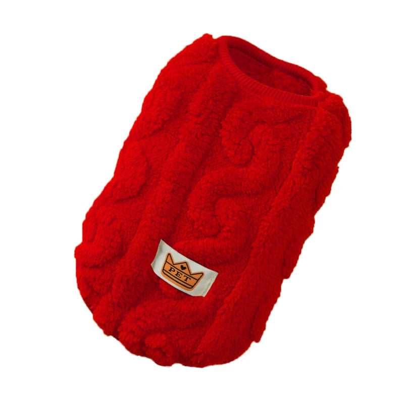 Pet Winter Clothes - Warm Fleece Sweater for Cats & Small Dogs