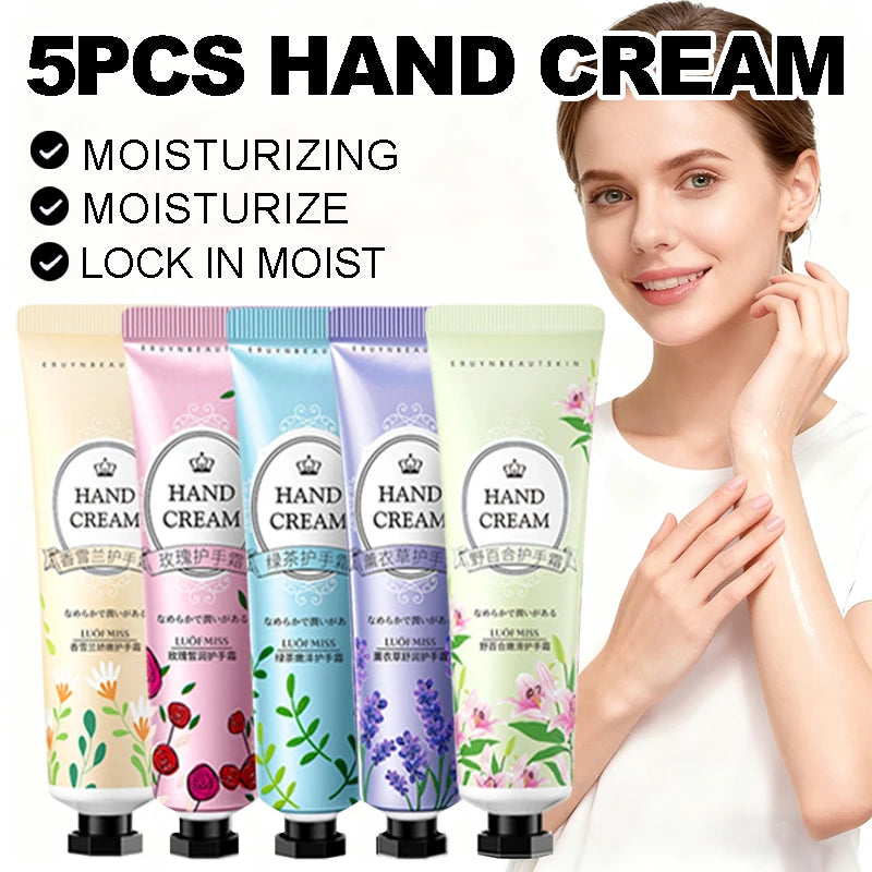 5-Piece Hand Cream Set - Moisturizing Winter Hand Care Collection