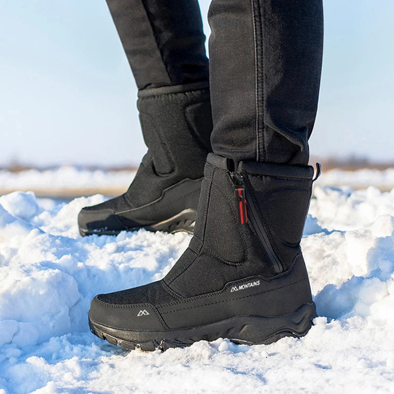 Men's Winter Snow Boots - Waterproof Insulated Outdoor Boots