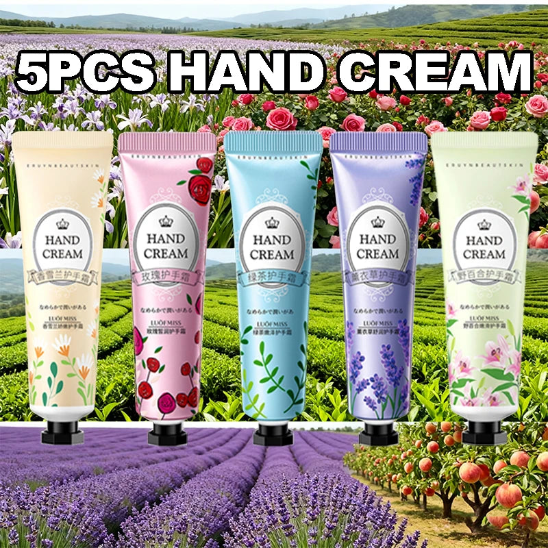5-Piece Hand Cream Set - Moisturizing Winter Hand Care Collection